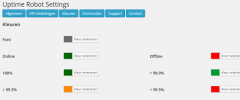 Uptime Robot Plugin for Wordpress screenshot 2