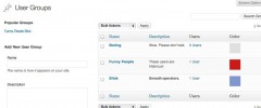 User Groups screenshot 1