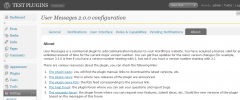 User Messages screenshot 1