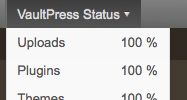 VaultPress Status screenshot 1
