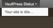 VaultPress Status screenshot 2