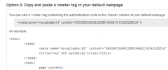 Verify Bing Webmaster Tools screenshot 1