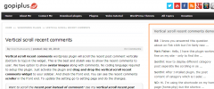 Vertical scroll recent comments screenshot 1