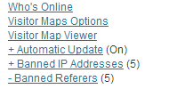Visitor Maps Extended Referer Field screenshot 5