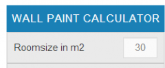 Wordpress Wall Paint Calculator by Ostheimer screenshot 1