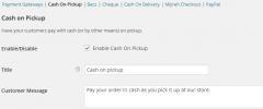WooCommerce Cash On Pickup screenshot 1