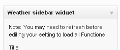 Weather sidebar widget screenshot 3