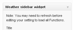 Weather sidebar widget screenshot 4