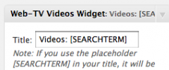 Web-TV Videos Widget screenshot 5