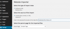 Website Importer screenshot 1