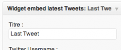 Widget embed latest Tweets screenshot 2