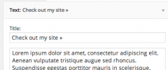 Widget Title Links screenshot 1