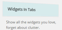 Widgets In Tabs screenshot 2