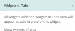 Widgets In Tabs screenshot 3