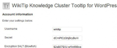 WikiTip Knowledge Cluster ToolTip for Wordpress screenshot 1