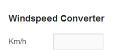 Windspeed Converter by Ostheimer screenshot 1