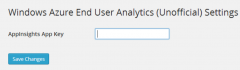 Windows Azure End User Analytics for WordPress (Unofficial) screenshot 2