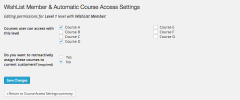 WishList Member Addon for WP Courseware screenshot 2