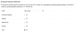 WooCommerce Accepted Payment Methods screenshot 1