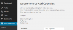 Woocommerce Add Countries screenshot 1