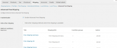 WooCommerce Advanced Free Shipping screenshot 1