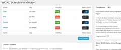 WooCommerce Attributes Menu Manager screenshot 2