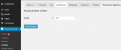 WooCommerce Autocomplete Order screenshot 1