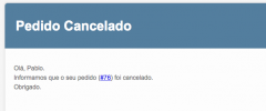 Woocommerce E-mail Pedido Cancelado screenshot 1