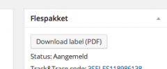 WooCommerce Flespakket screenshot 3