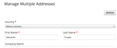 Woocommerce Multiple Addresses screenshot 1