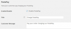 WooCommerce PostePay screenshot 1