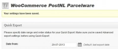 WooCommerce PostNL Parcelware screenshot 1