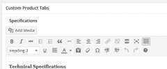 Woocommerce Product Tabs screenshot 2