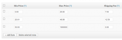 Table Rates for WooCommerce screenshot 4