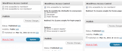 WordPress Access Control screenshot 1