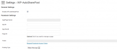 WP-AutoSharePost screenshot 1