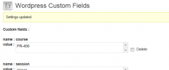 Wordpress Custom Fields screenshot 1