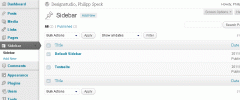 WordPress Custom Sidebar screenshot 2