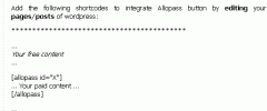 Wp Easy Allopass screenshot 5