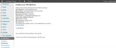 WordPress EZ Backup screenshot 2