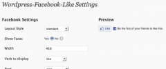 wordpress-facebook-like screenshot 1