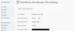 WordPress File Monitor Plus screenshot 1