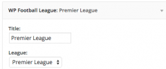 Wordpress Football Leagues screenshot 1