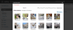 Wordpress Media Flickr screenshot 2