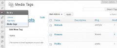 WordPress Media Tags screenshot 1
