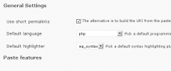 WordPress Pastebin screenshot 1