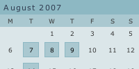 AJAX Calendar Future POSTS screenshot 1