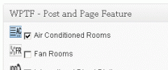 Wordpress Post and Page Features screenshot 3