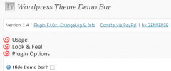 Wordpress Theme Demo Bar screenshot 2