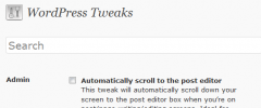 WordPress Tweaks screenshot 1